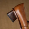 Timeless Washed Leather Womens Square Toe Block Heel Mary Janes