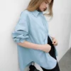 Minimalist 3D Tailored Breathable Cotton Loose Long Sleeve Shirt
