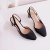 Timeless Colour Block Cowhide Womens Closed Toe Slingback Sandals
