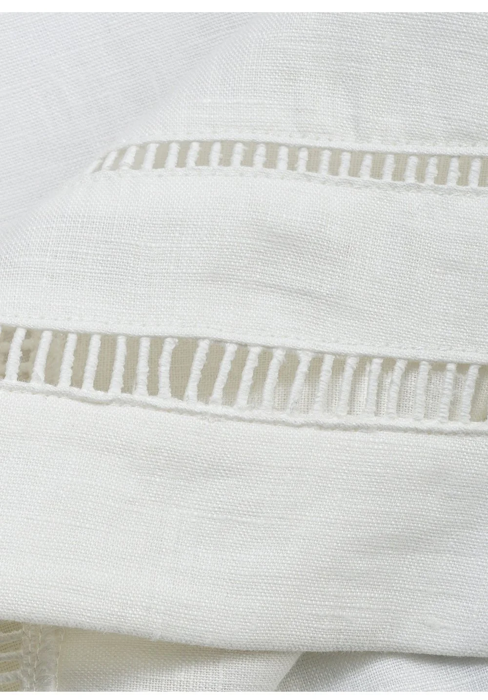 Minimalist Scalloped Edge Linen Blend Womens Sleeveless Midi Dress