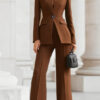 Timeless Tailored Polyester Womens Two Piece Trouser Suit