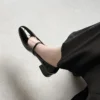 Timeless Patent Leather Womens Buckled Low Heel Mary Jane Shoes