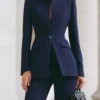 Timeless Tailored Polyester Womens Two Piece Trouser Suit