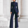 Timeless Tailored Polyester Womens Two Piece Trouser Suit