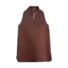 French Riviera Breathable Linen Lyocell Womens Halter V Neck Top
