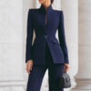 Timeless Tailored Polyester Womens Two Piece Trouser Suit
