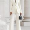 Timeless Tailored Polyester Womens Two Piece Trouser Suit