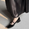 Timeless Patent Leather Womens Buckled Low Heel Mary Jane Shoes