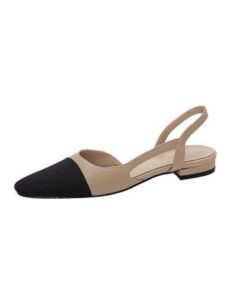 Timeless Colour Block Cowhide Womens Closed Toe Slingback Sandals