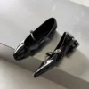 Timeless Patent Leather Womens Buckled Low Heel Mary Jane Shoes