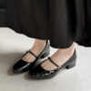 Timeless Patent Leather Womens Buckled Low Heel Mary Jane Shoes