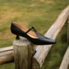 Timeless Genuine Leather Womens Pointed Toe Kitten Heel Mary Janes