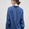 Minimalist Breathable Linen Lyocell Womens Long Sleeve Shirt