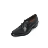 Timeless Washed Cowhide Womens Square Toe Block Heel Oxford Shoes