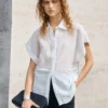 Minimalist Commuter Breathable Sheer Ramie Short Sleeve Shirt