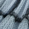 French Riviera Polka Dot Mesh Frilled Womens Tiered Maxi Skirt