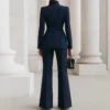 Timeless Tailored Polyester Womens Two Piece Trouser Suit