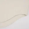Minimalist Ladder Stitch Cotton Womens Loose Long Sleeve Shirt