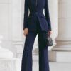 Timeless Tailored Polyester Womens Two Piece Trouser Suit