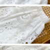 French Chic White Scalloped Lace Embroidered Womens Loose Shorts