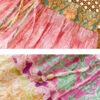 French Riviera Crinkled Floral Scalloped Lace Womens Cotton Maxi Skirt