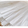 French Riviera Broderie Anglaise Womens Asymmetric Ruffled Blouse