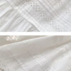 French Riviera Broderie Anglaise Cotton Womens Tiered Midi Skirt