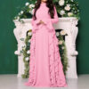 Timeless Classic Ruffled Flare Sleeve Stretchy Polyester Womens Maxi Dress