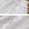 French Riviera Broderie Anglaise Womens Asymmetric Ruffled Blouse