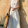French Riviera Broderie Anglaise Airy Cotton Womens Midi Two Piece