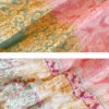 French Riviera Crinkled Floral Scalloped Lace Womens Cotton Maxi Skirt