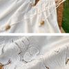 French Riviera Scalloped Broderie Anglaise Cotton Womens Cami Top