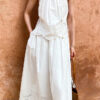 French Riviera Cotton Broderie Anglaise Womens Sleeveless Blouse