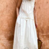 French Riviera Cotton Broderie Anglaise Womens Sleeveless Blouse