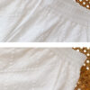 French Riviera Embroidered Breathable Cotton Womens Wide Leg Trousers