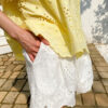 French Riviera Floral Broderie Anglaise Breathable Cotton Women Blouse