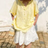 French Riviera Summer Cotton Scalloped Broderie Anglaise Womens Shorts