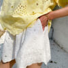 French Riviera Floral Broderie Anglaise Breathable Cotton Women Blouse