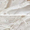 French Riviera Cotton Broderie Anglaise Womens Short Sleeve Blouse
