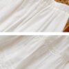 French Riviera Crochet Lace Cotton Womens White Tiered Maxi Skirt