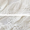 French Riviera Cotton Broderie Anglaise Off White Short Sleeve Blouse