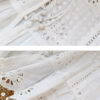 French Riviera Broderie Anglaise White Cotton Women Summer Top