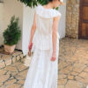 French Riviera Breathable Cotton Broderie Anglaise Womens Blouse