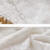 French Riviera Embroidered Breathable Cotton Womens Wide Leg Trousers