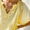 French Riviera Floral Broderie Anglaise Breathable Cotton Women Blouse