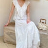 French Riviera Breathable Cotton Broderie Anglaise Womens Blouse