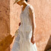 French Riviera Broderie Anglaise Cotton Womens Summer Midi Skirt