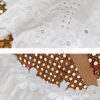 French Riviera Floral Broderie Anglaise Breathable Cotton Women Blouse