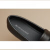 Timeless Classic Smooth Faux Leather Womens Flat Metal Detail Loafers