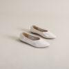 Modern Minimalist Soft Sheepskin Womens Pointed Toe Slip On Flats